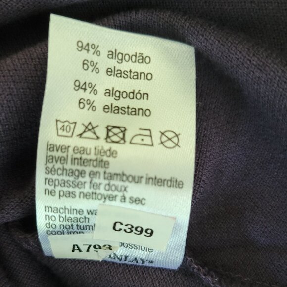 New Lacoste Polo Original Stretch Polo Purple NWT Women's Size 2 - Picture 3 of 11